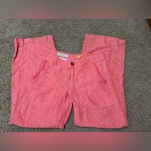 Pilcro Coral Linen Pants